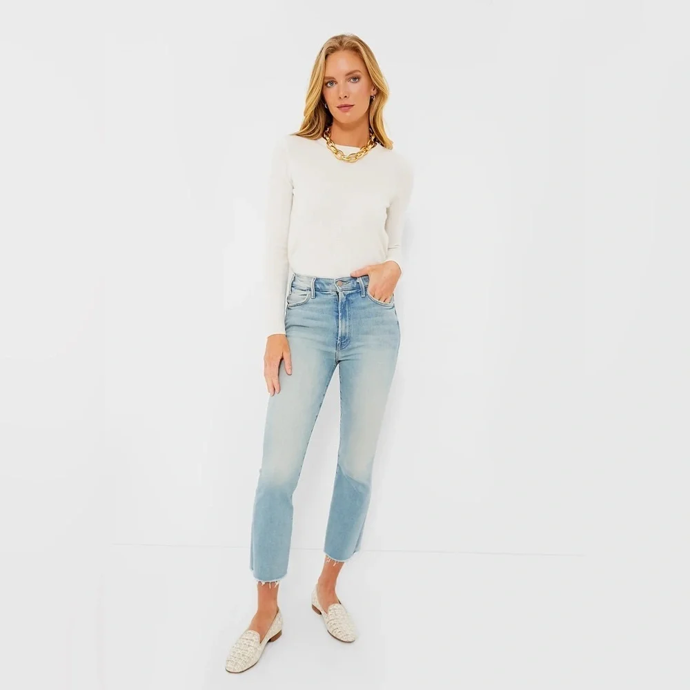 MOTHER The Hustler Ankle Fray Au Revoir
Light Wash High Rise Kick Flare 25 / 0 - Picture 6 of 11